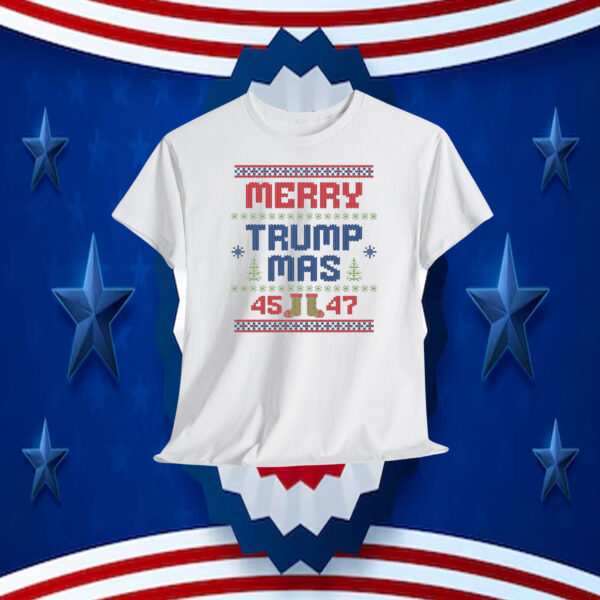 Merry Trump Mas 45-47 Christmas Shirt