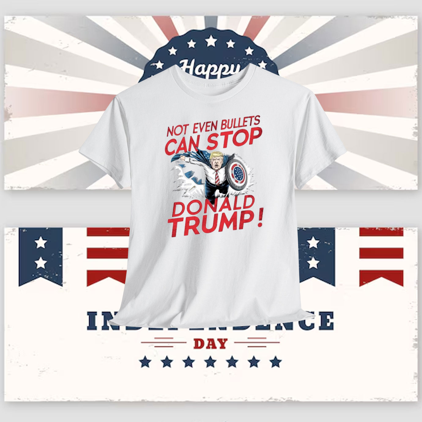Not Even Bullets Can Stop Donald Trump! Shirts