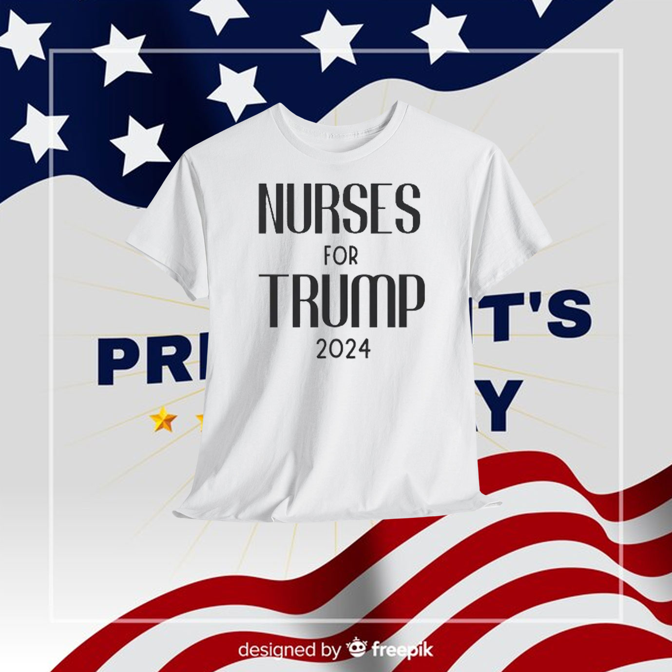 Nurses For Trump 2024 Election Shirt