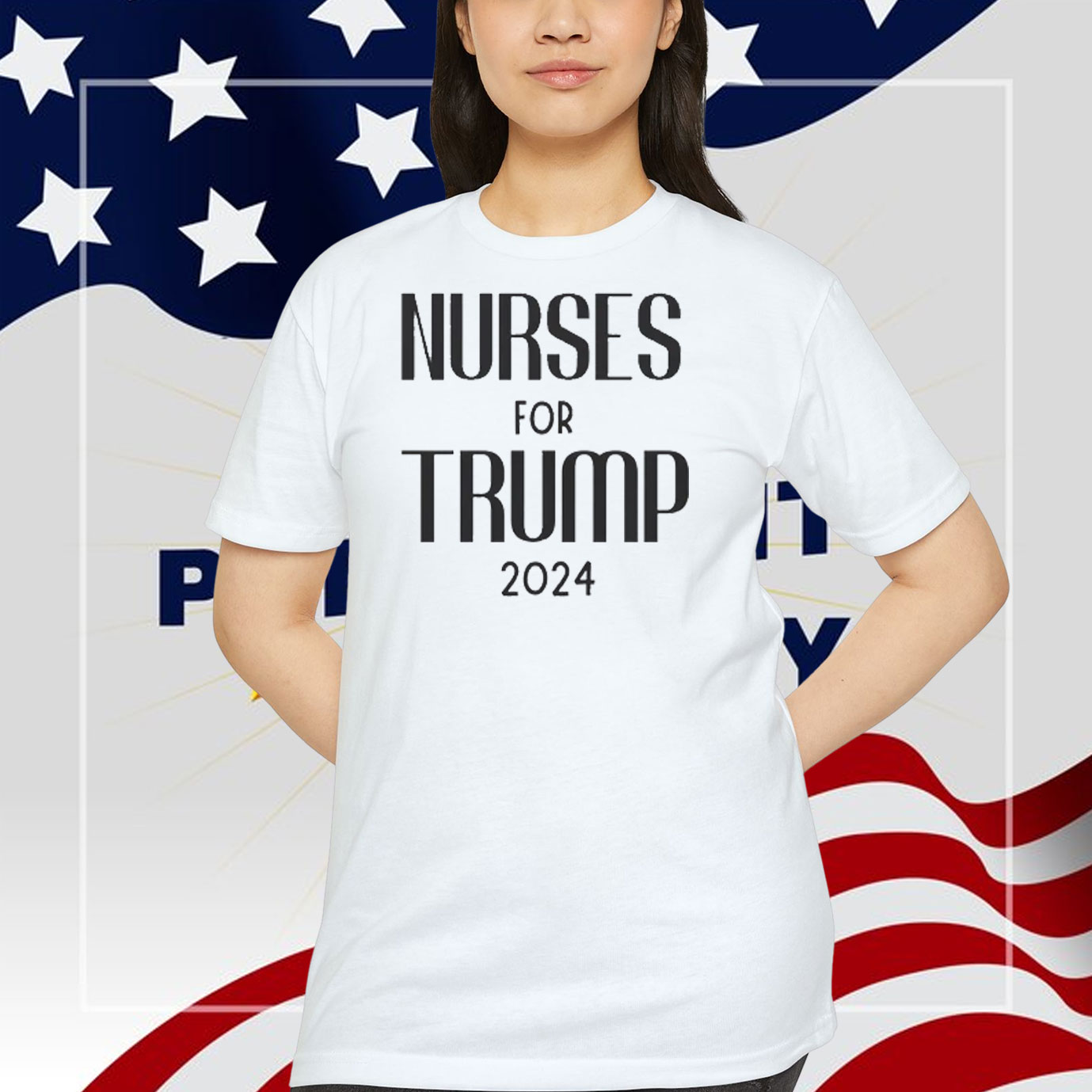 Nurses For Trump 2024 Election Shirt