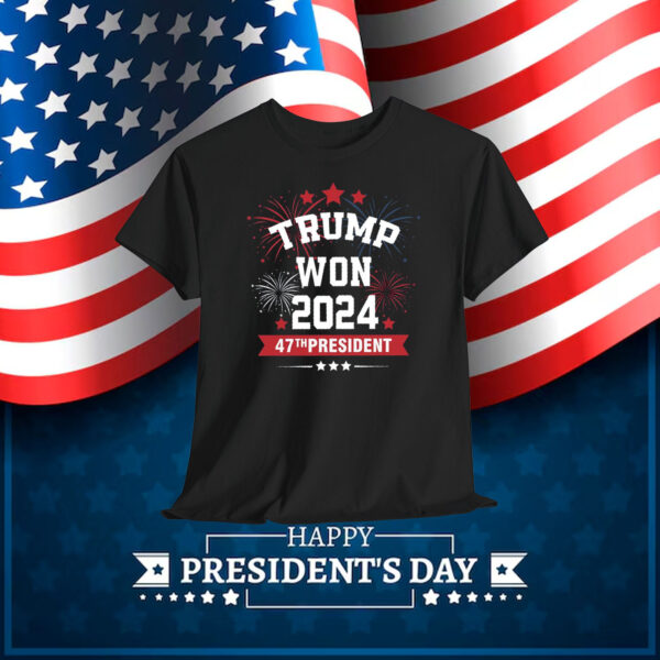 Official Trump Won 2024 47Th President T-Shirt