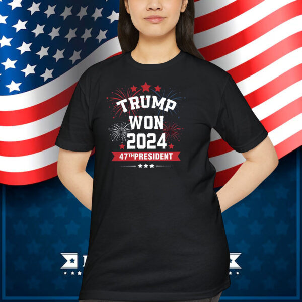 Official Trump Won 2024 47Th President T-Shirt