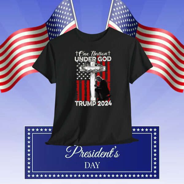 One Nation Under God Trump 2024 Jesus Shirt