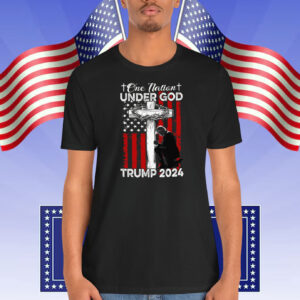 One Nation Under God Trump 2024 Jesus Shirt