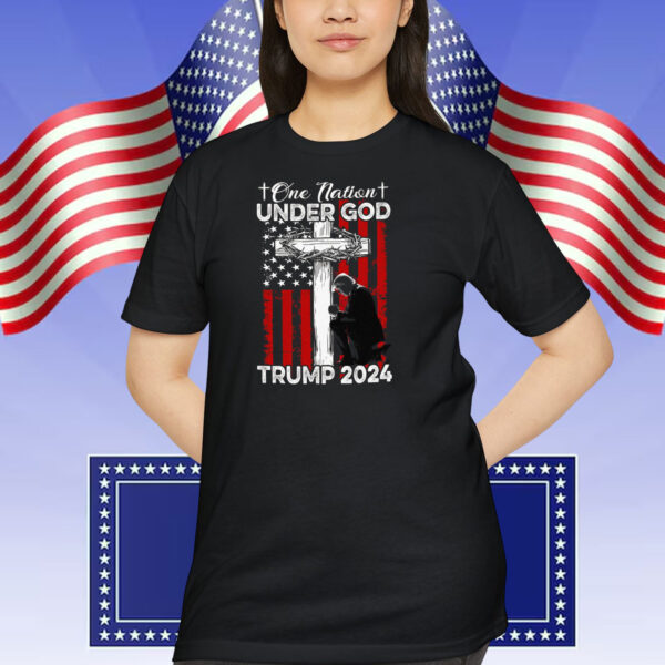 One Nation Under God Trump 2024 Jesus Shirt