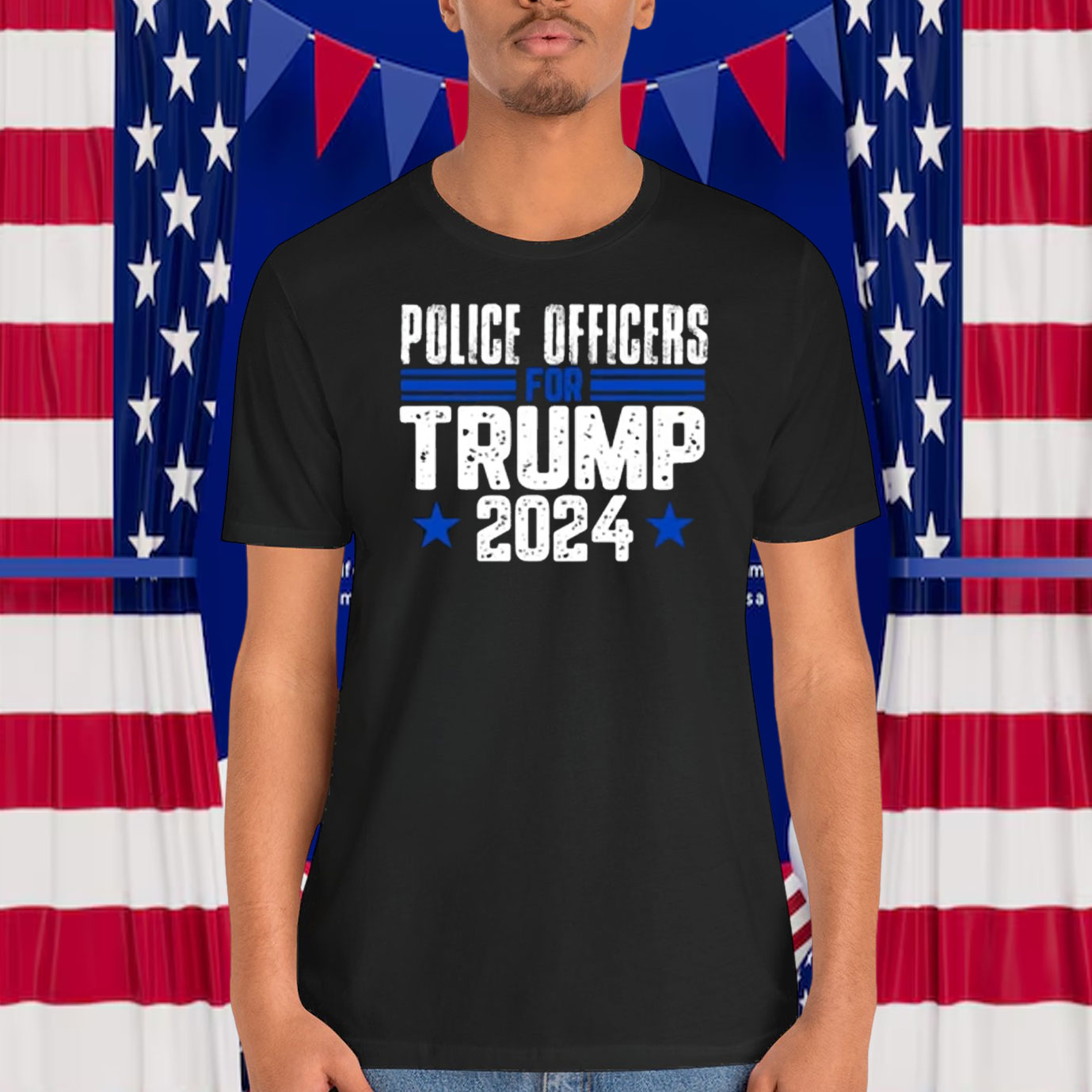 Police Officers For Trump 2024 Shirt