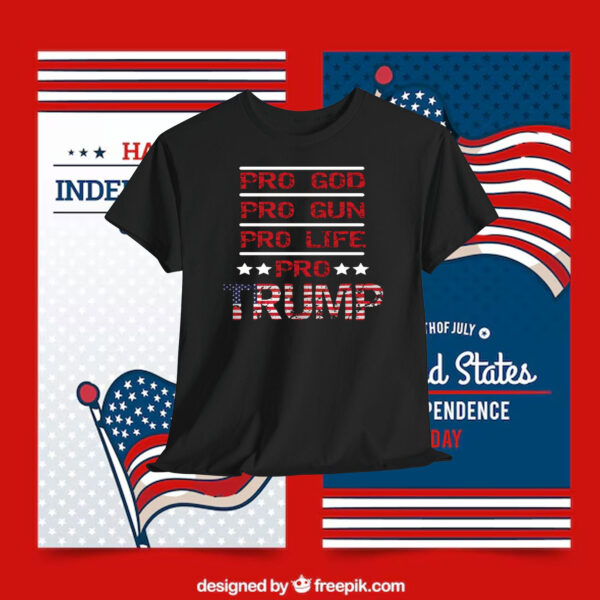 Pro God Pro Gun Pro Life Pro Trump Shirt