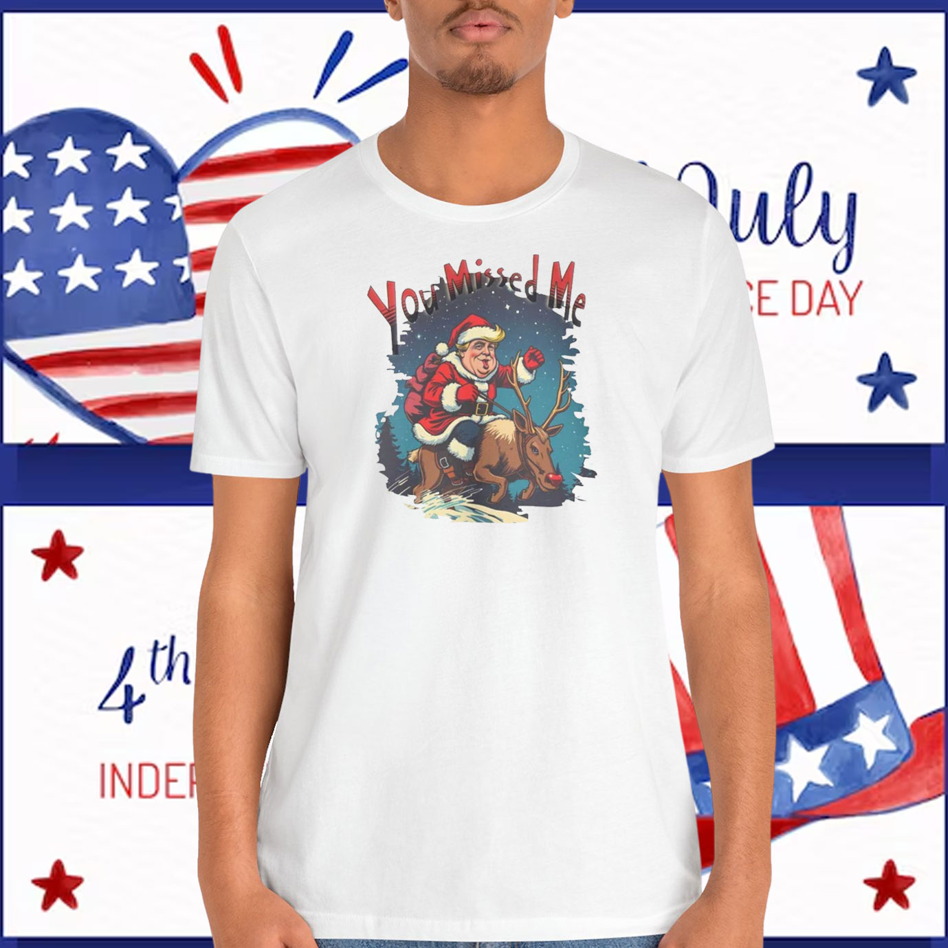 Retro You Missed Me Donald Trump Christmas Shirt
