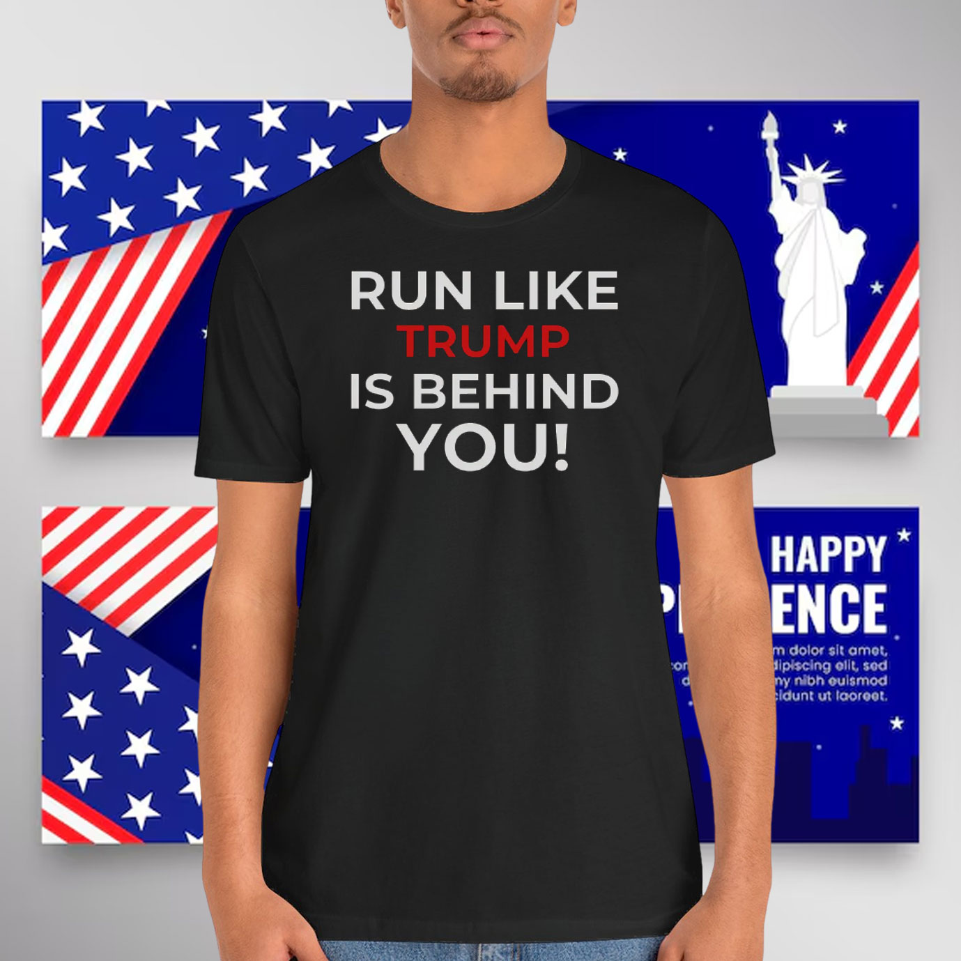 Run Like Trump Is Behind You Shirt