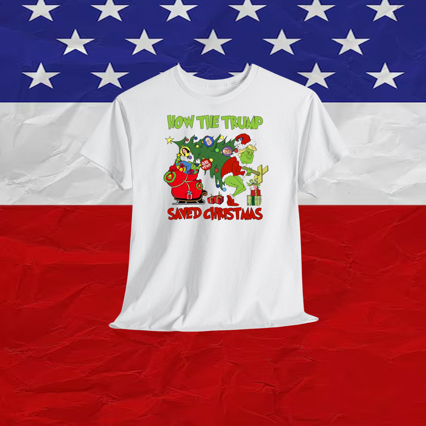 Santa How The Trump Saved Christmas Shirt