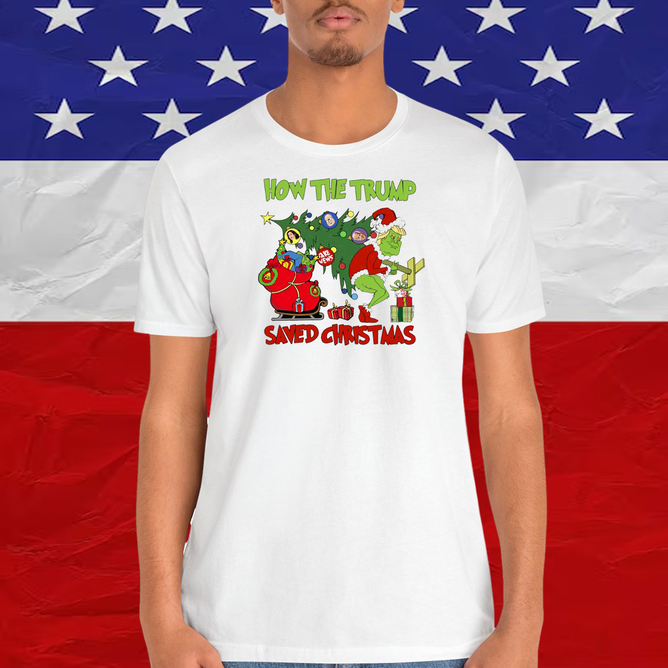 Santa How The Trump Saved Christmas Shirt