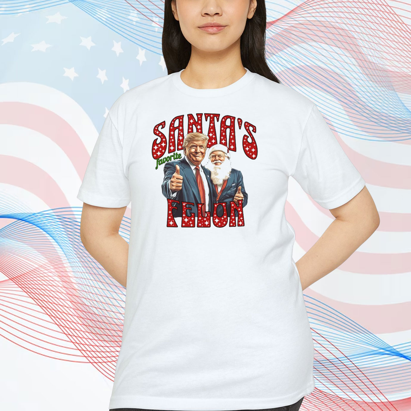 Santa's Favorite Felon Trump Shirt