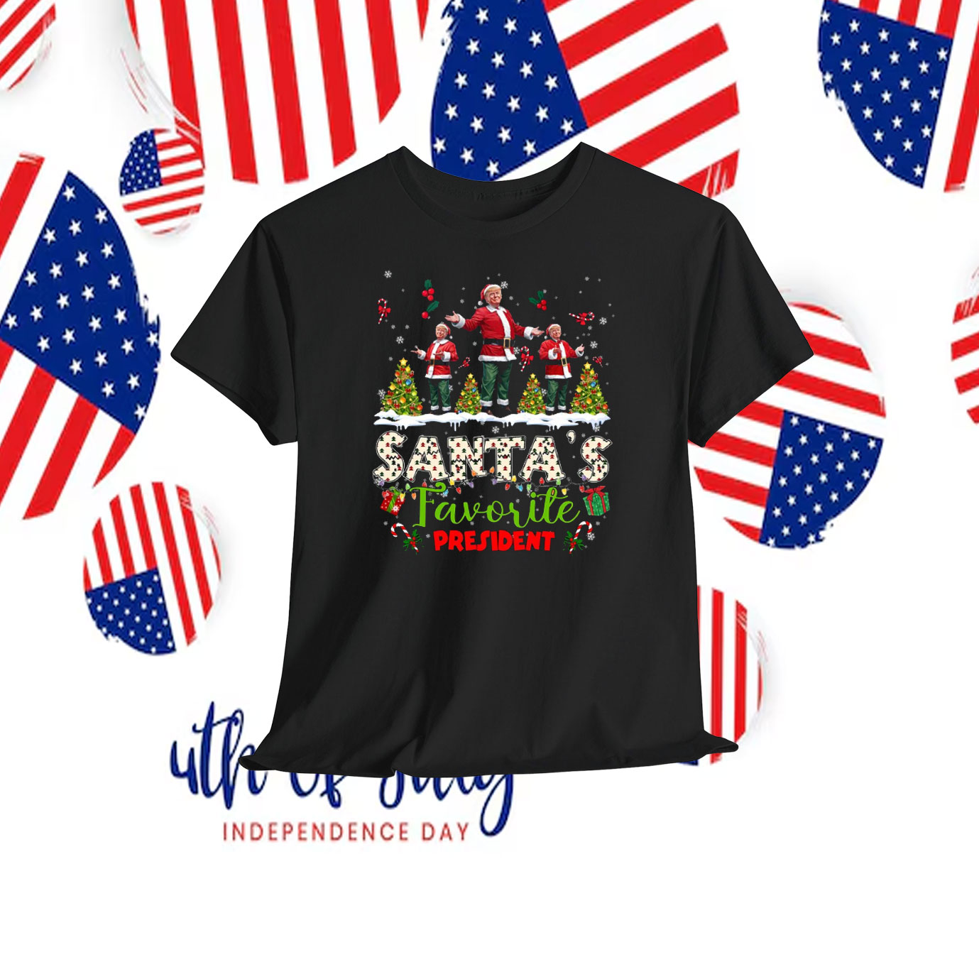 Santa's Favorite President Trump Christmas Shirt