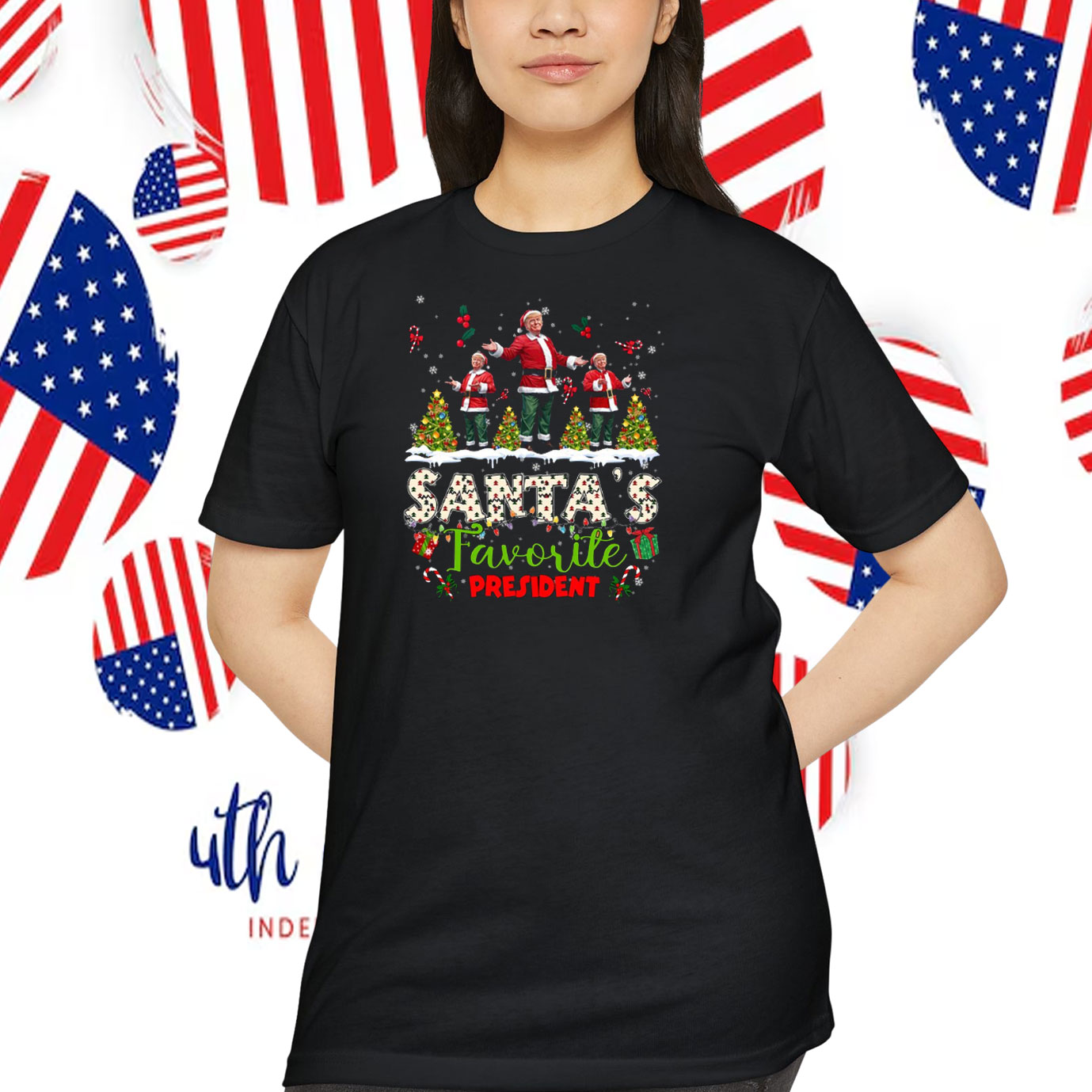 Santa's Favorite President Trump Christmas Shirt