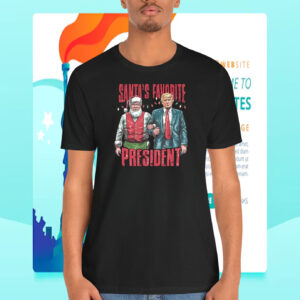 Santas Favorite President Trump Funny Shirt
