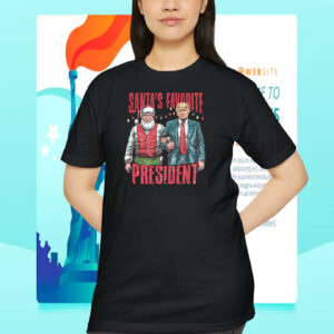Santas Favorite President Trump Funny Shirt