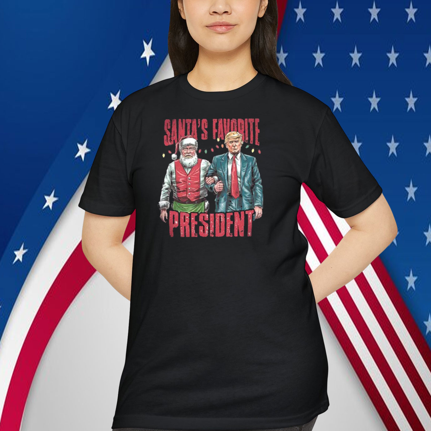 Santa's Trump 47 Christmas President Shirt