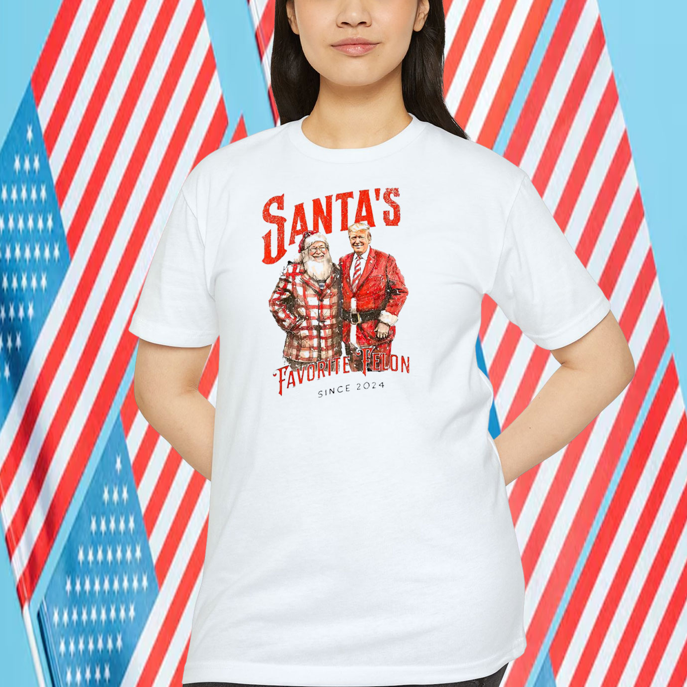 Santa’s Trump Favorite Felon Since 2024 Shirt