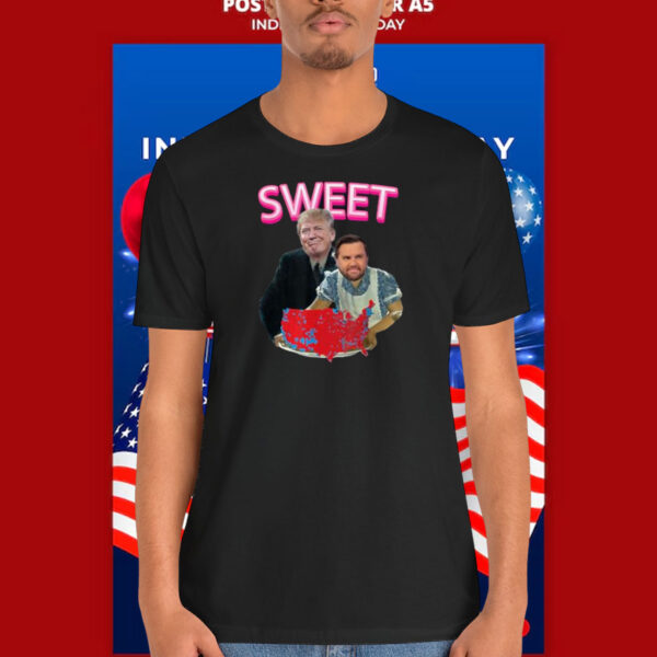 Sweet Dinner Funny Trump Vance Red Map T-Shirt