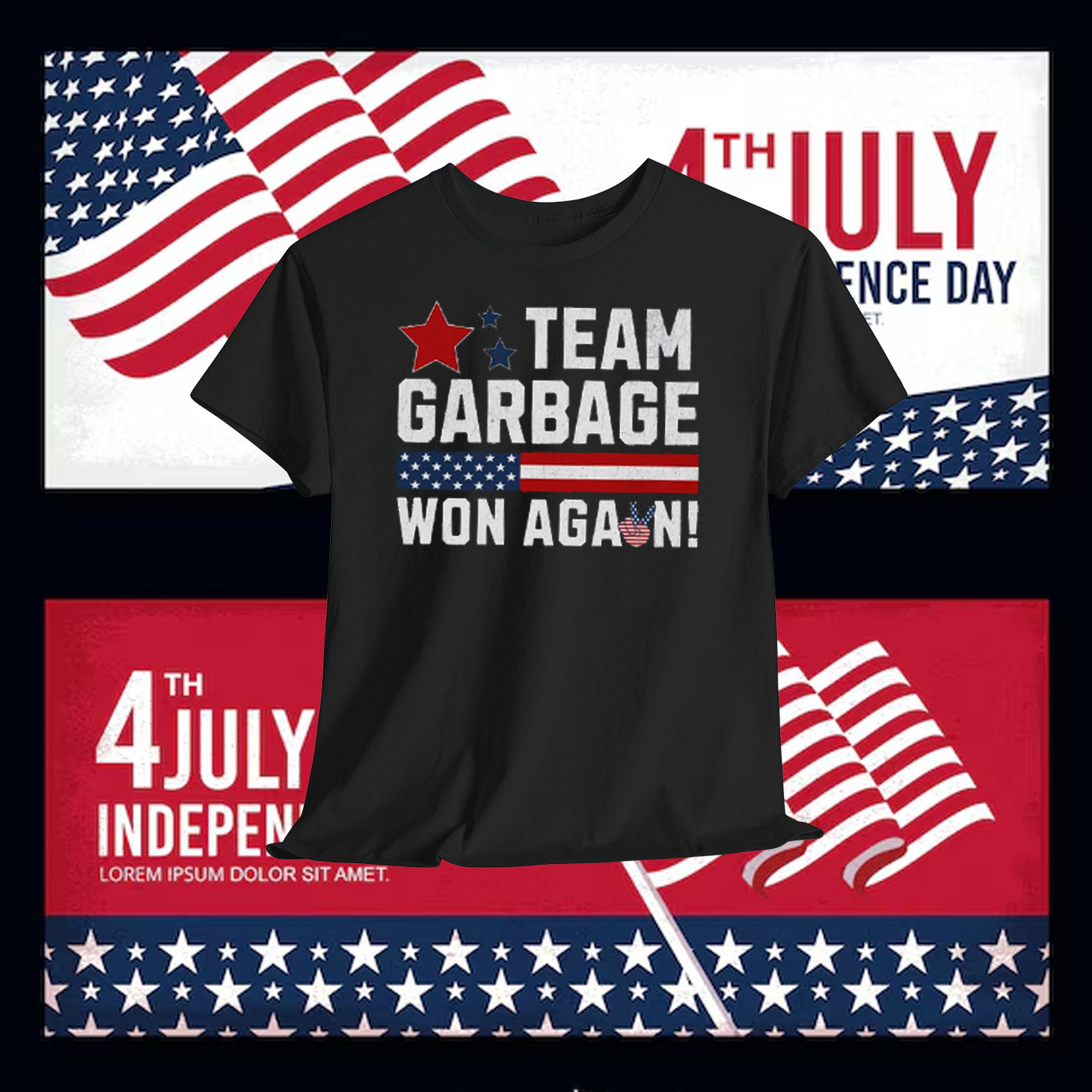 Team Garbage Trump Won Again Shirt