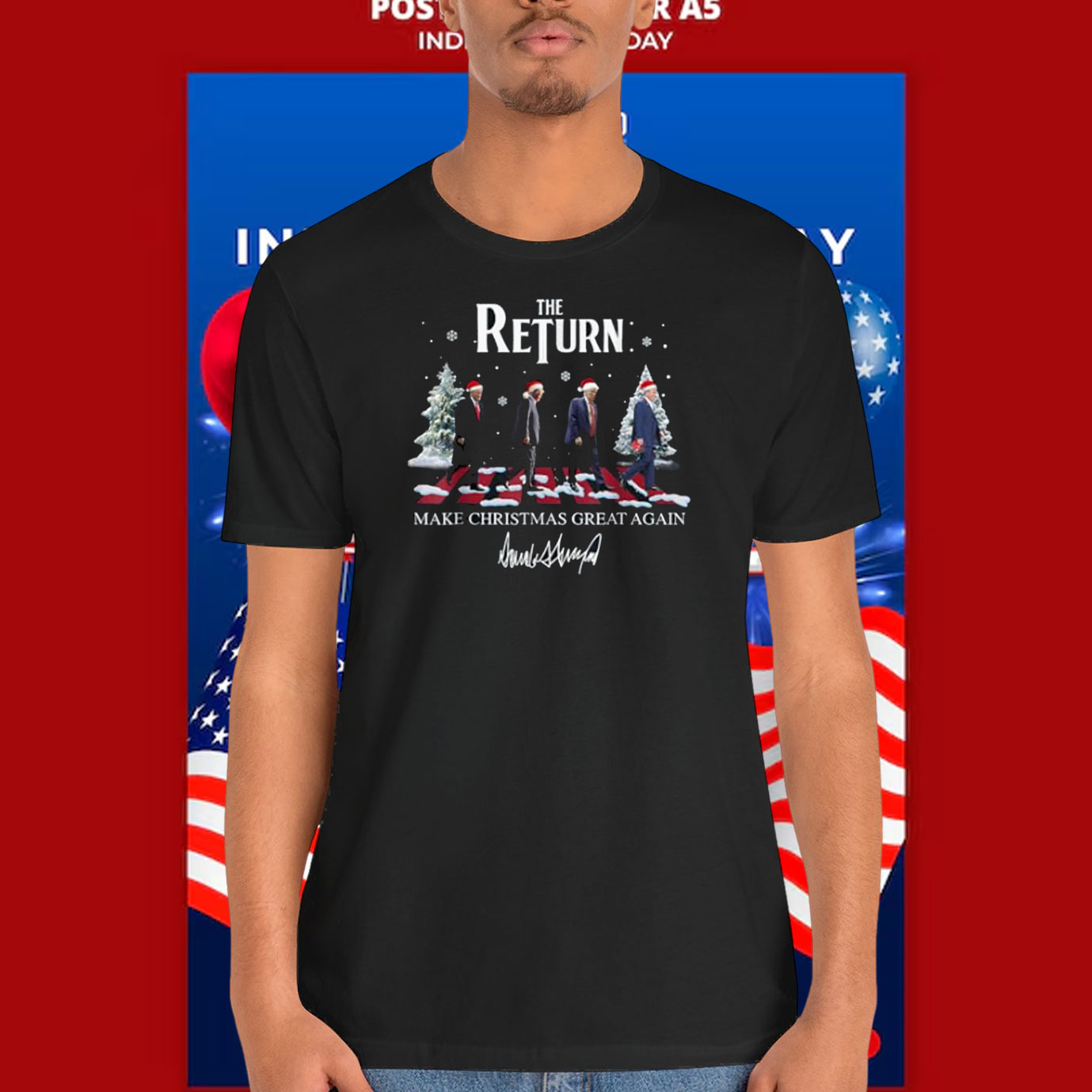 The Return Trump Make Christmas Great Again Shirt