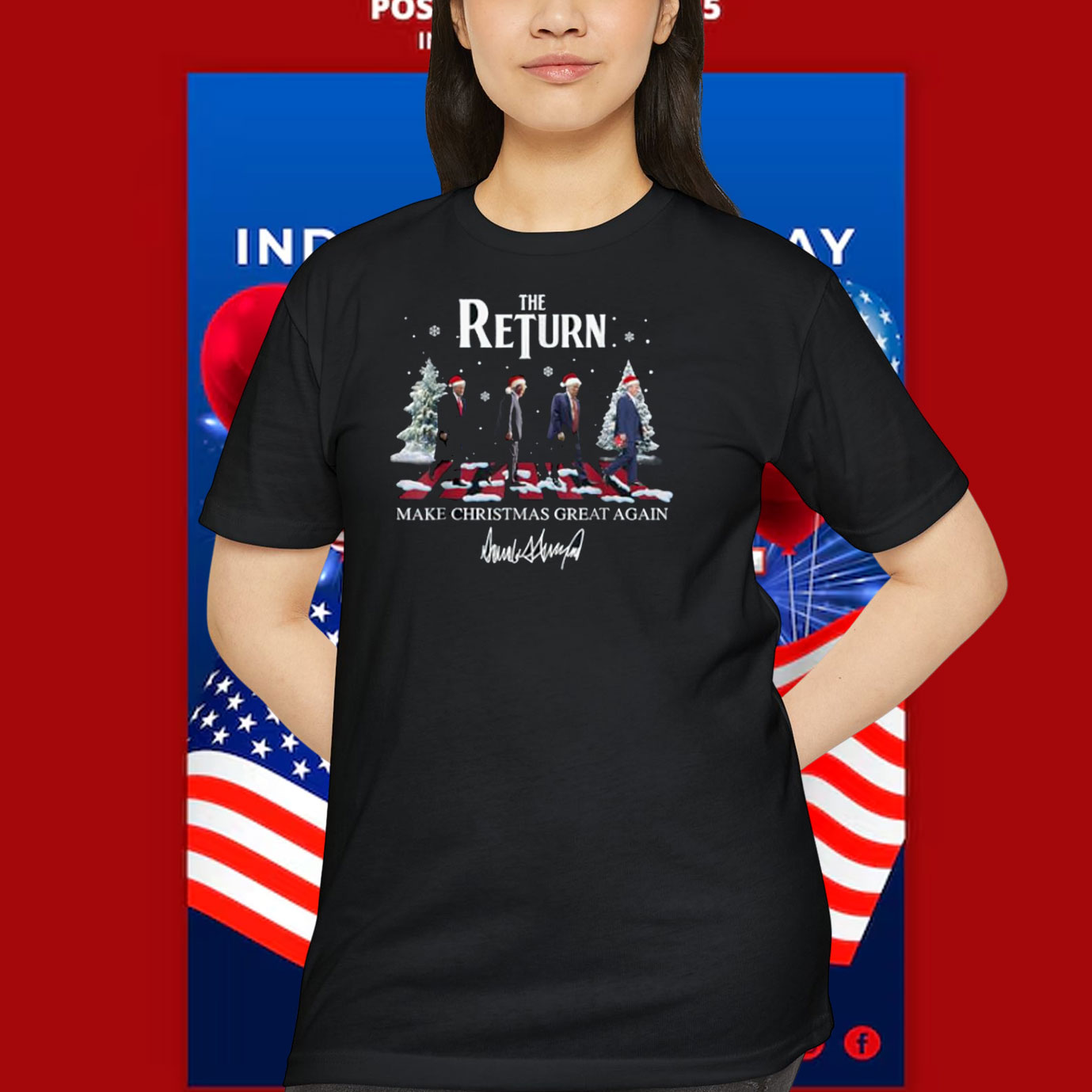 The Return Trump Make Christmas Great Again Shirt