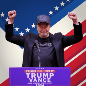 Trending Elon Musk SnapBack Dark MAGA Hat