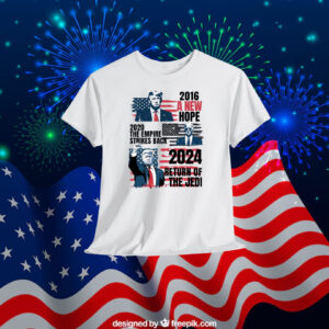 Trump 2016 A New Hope Biden 2020 The Empire Strikes Back Trump 2024 Return Of The Jedi Shirt