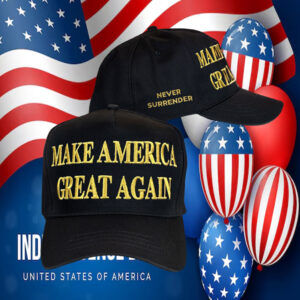 Trump 2024 Black & Gold Make America Great Again Cap