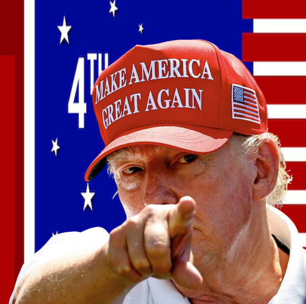 Trump 2024 Embroidered Structured Flexfit Hat