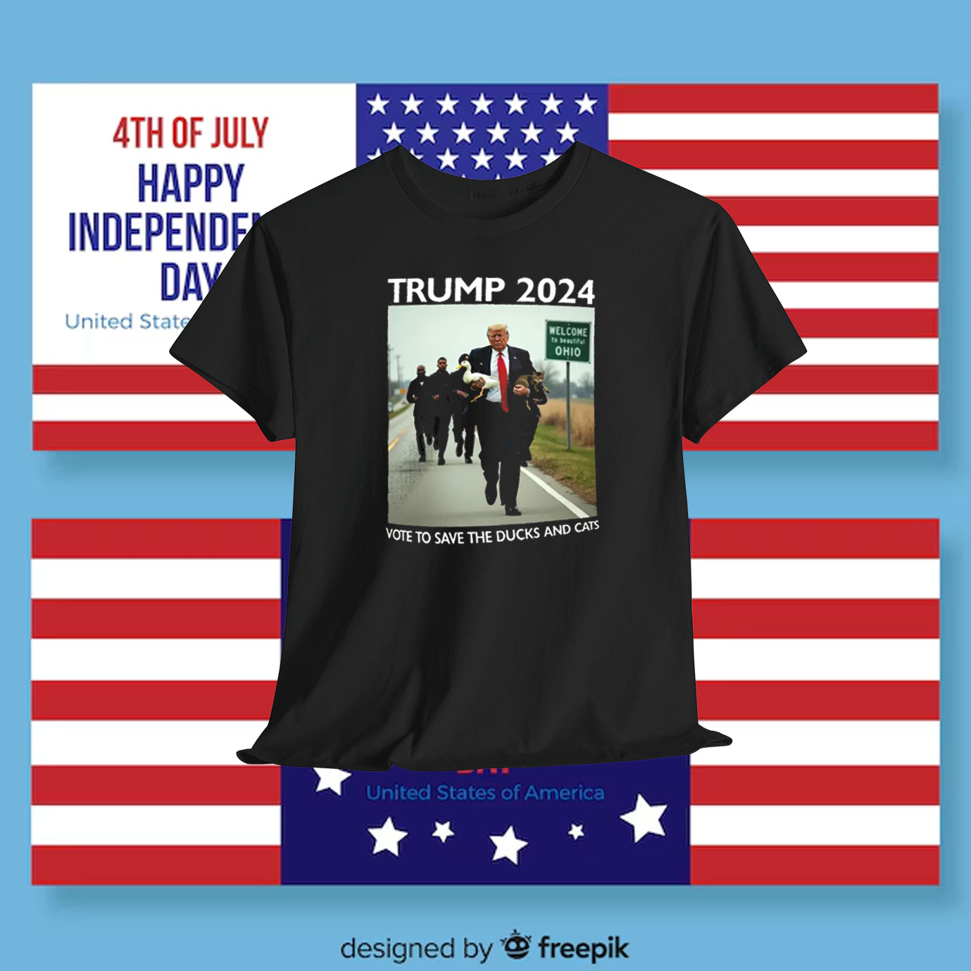 Trump 2024 Vote To Save The Ducks And Cats Shirt