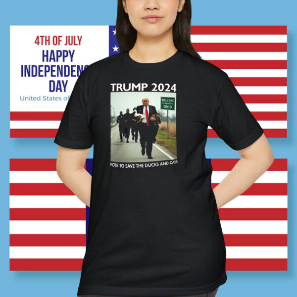 Trump 2024 Vote To Save The Ducks And Cats Shirt