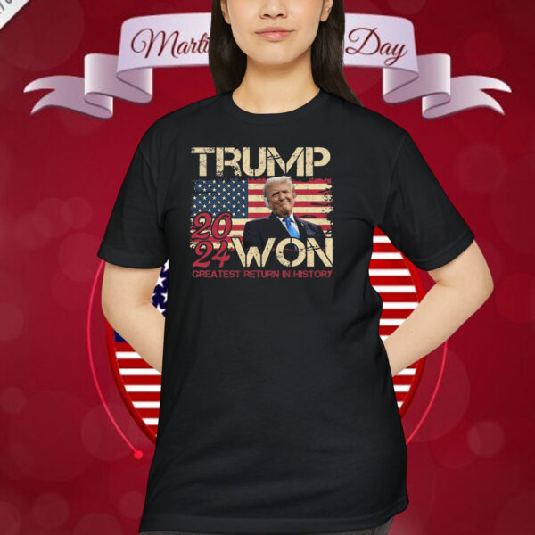 Trump 2024 Won Greatest Return In History Shirt
