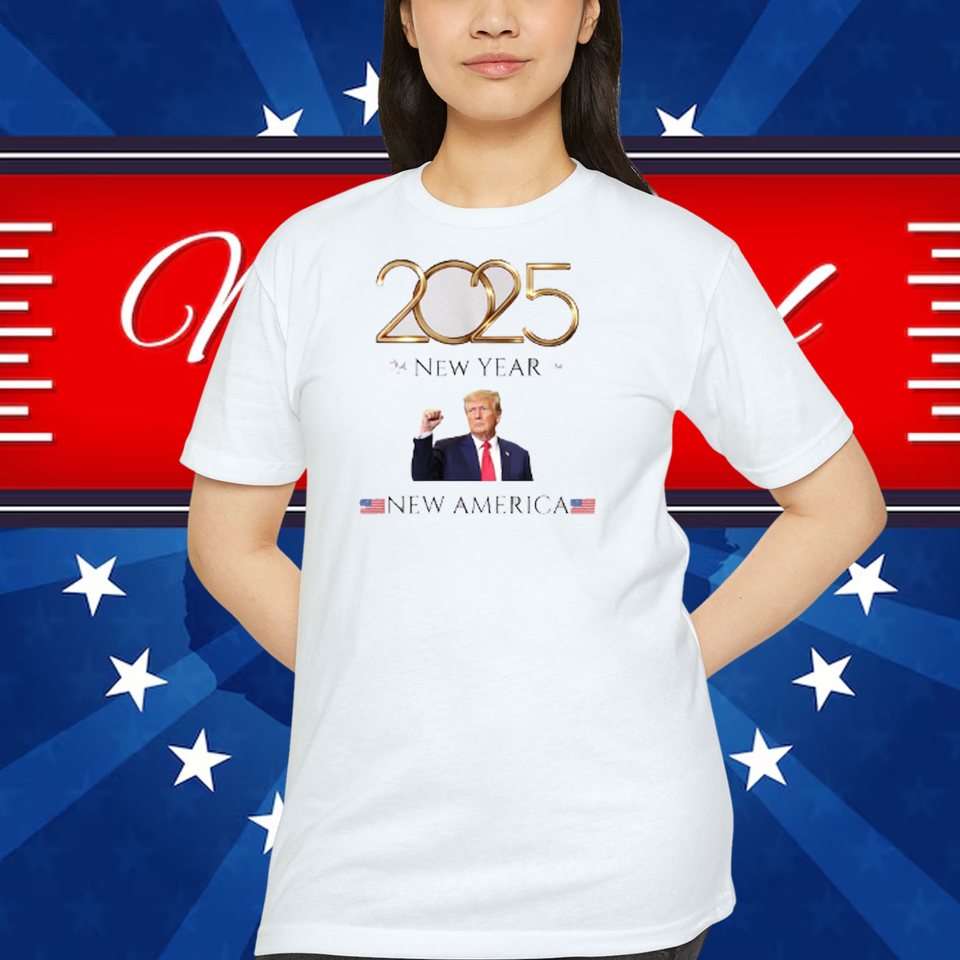 Trump 2025 New Year New America Shirt