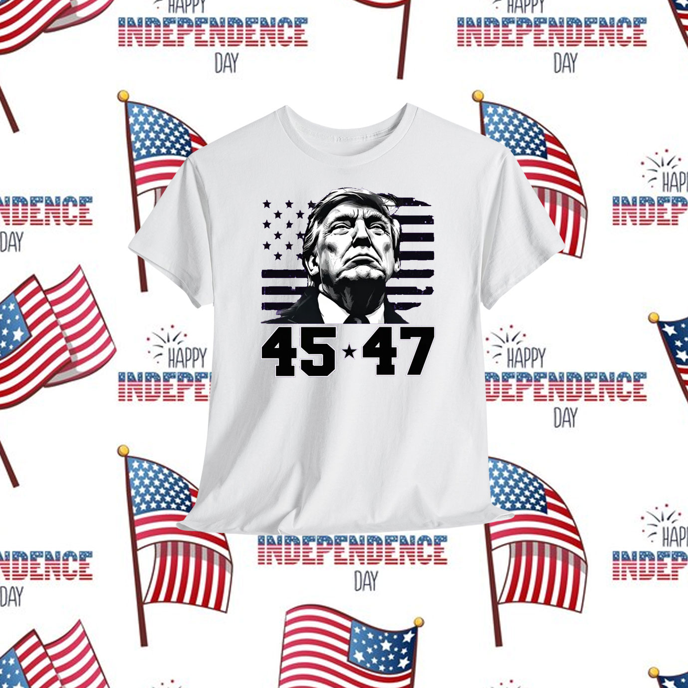 Trump 45 47 America Shirt