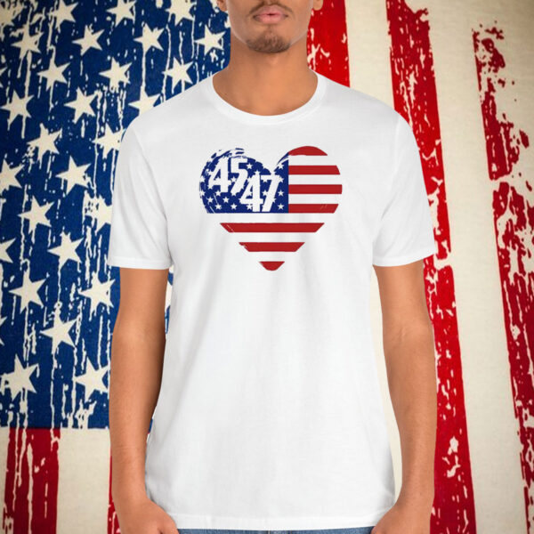 Trump 45-47 Love America Shirt