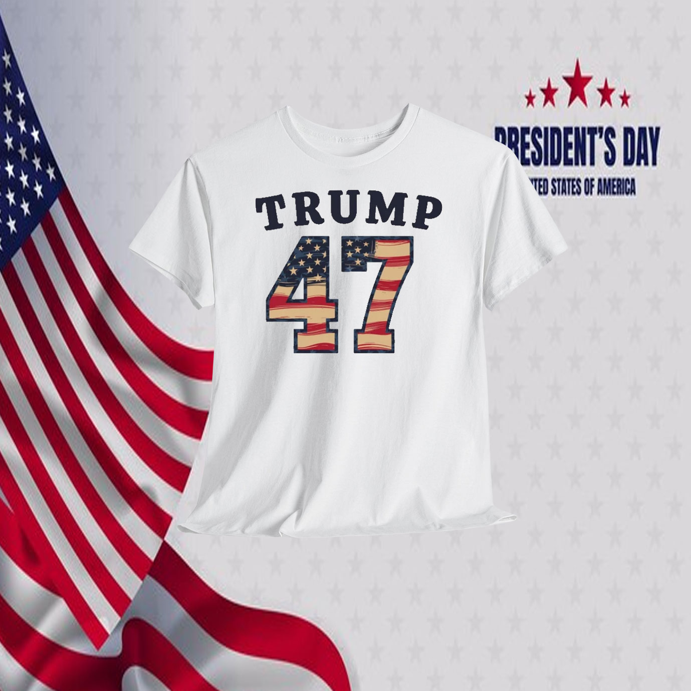 Trump 47 President T-Shirts