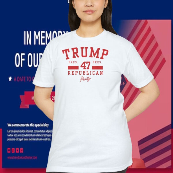 Trump 47th Republican Party Shirt