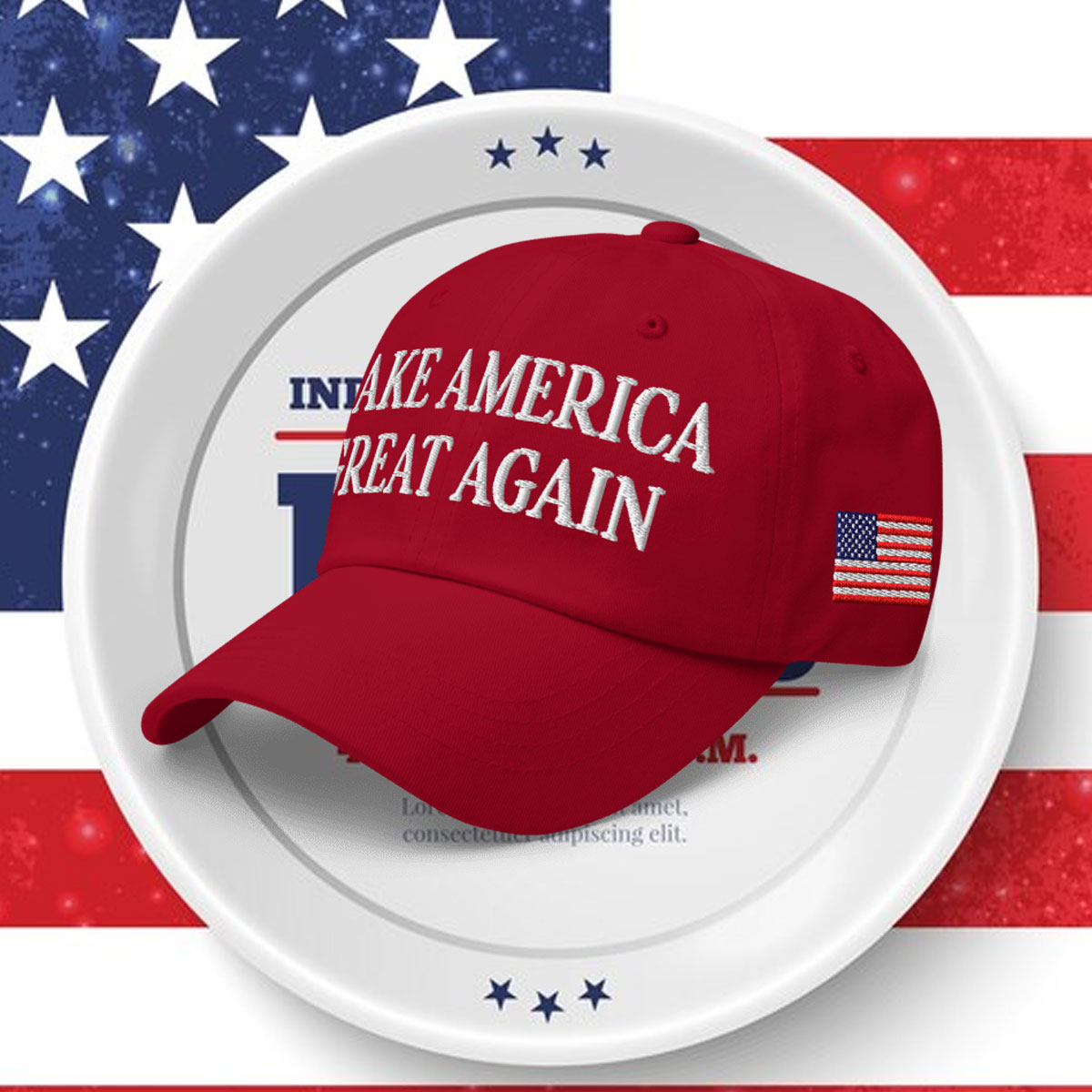 Trump Christmas 2024 President Hat