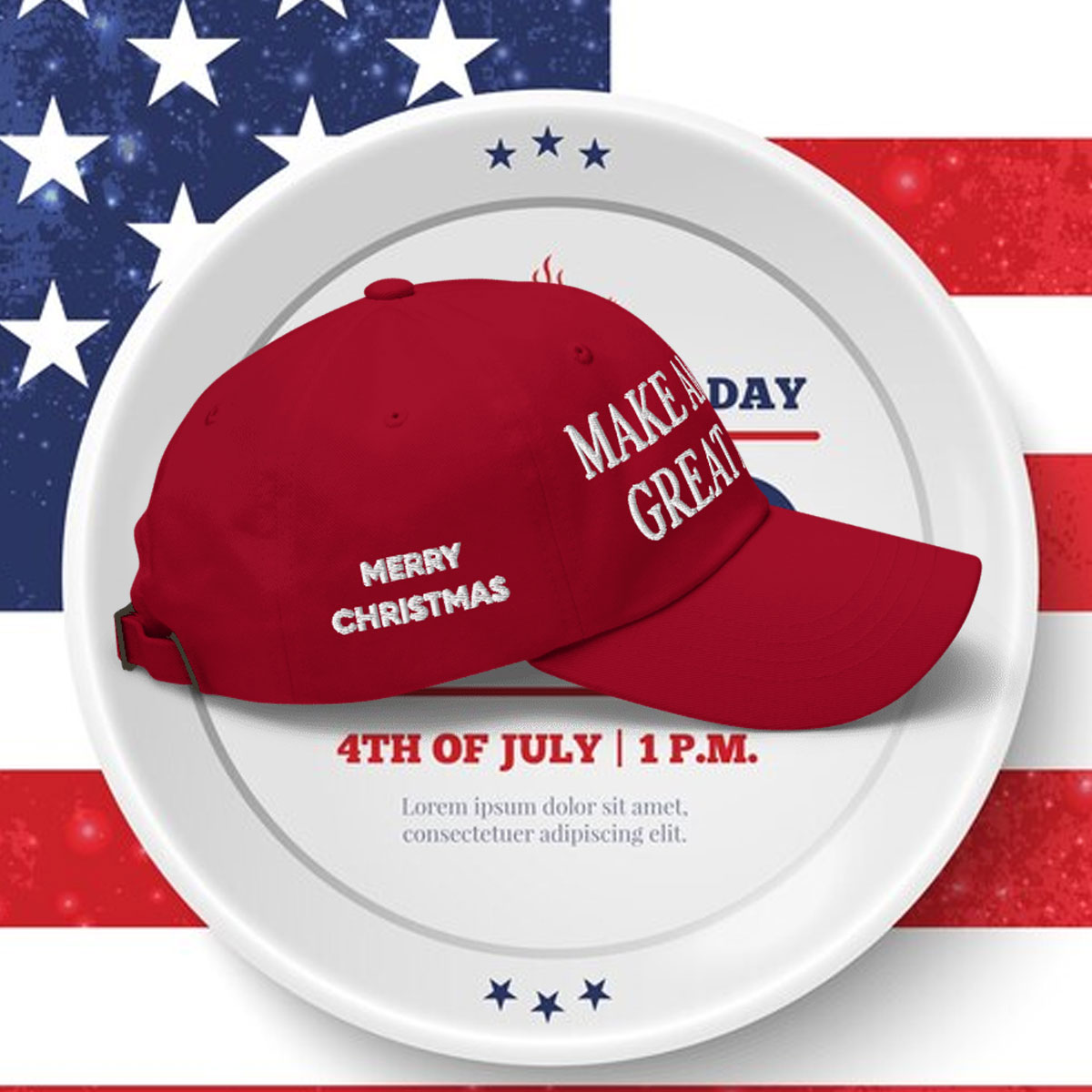 Trump Christmas 2024 President Hat