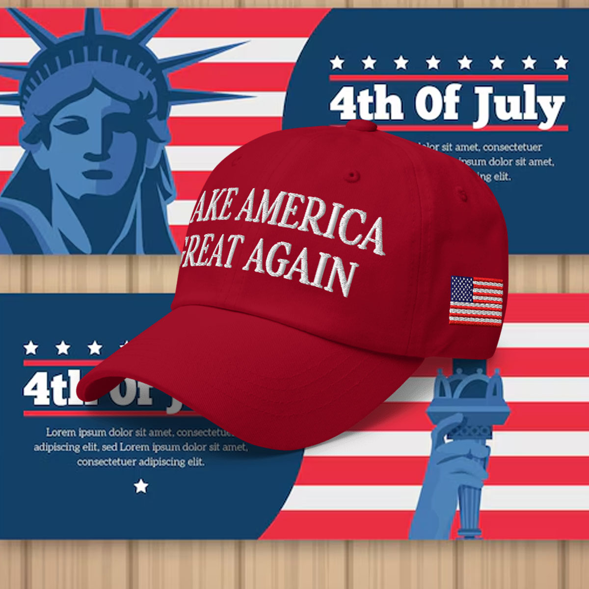 Trump Christmas MAGA Hat