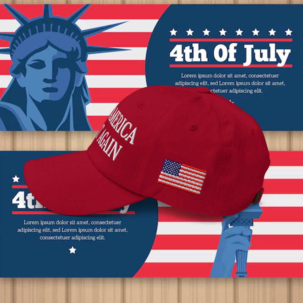 Trump Christmas MAGA Hat