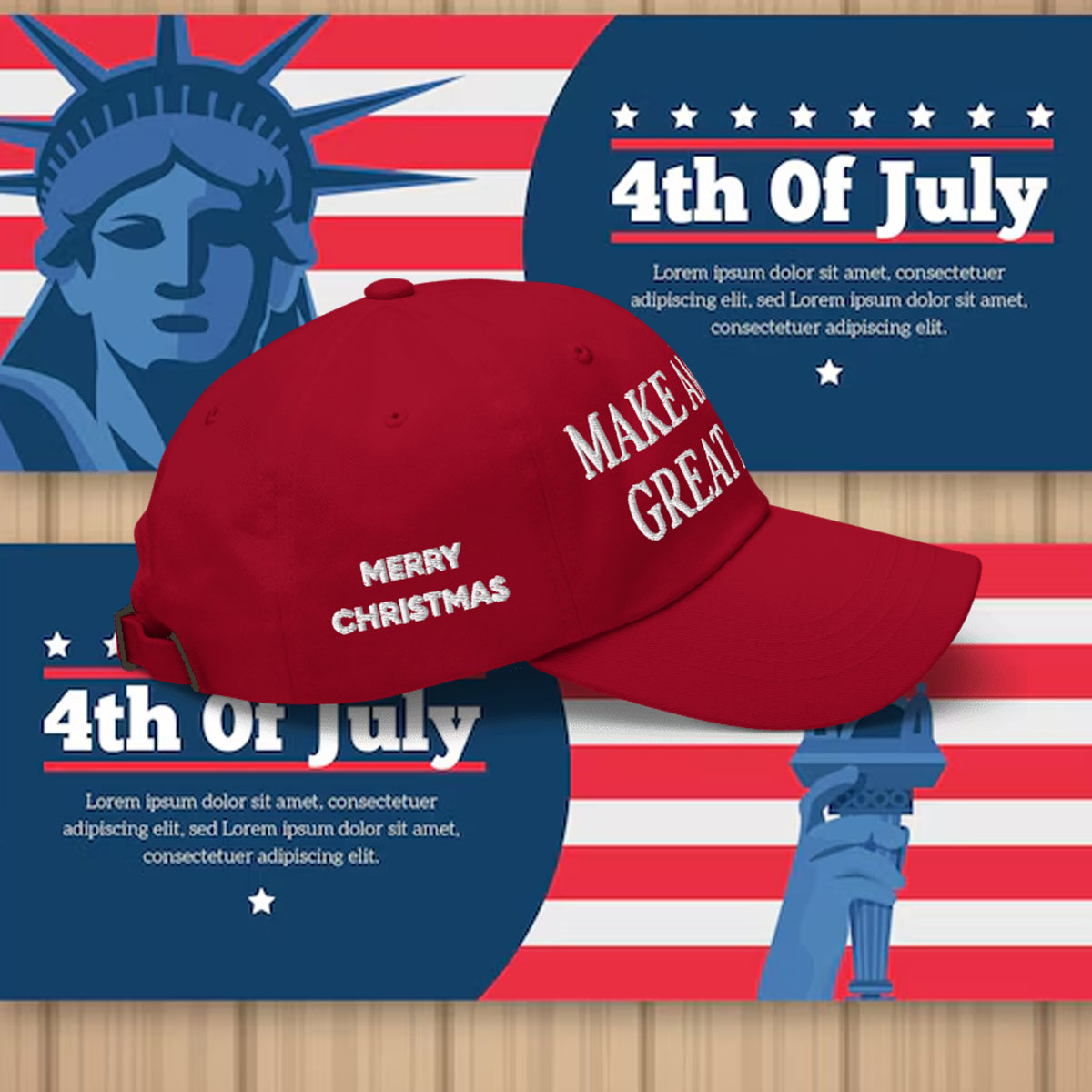 Trump Christmas MAGA Hat