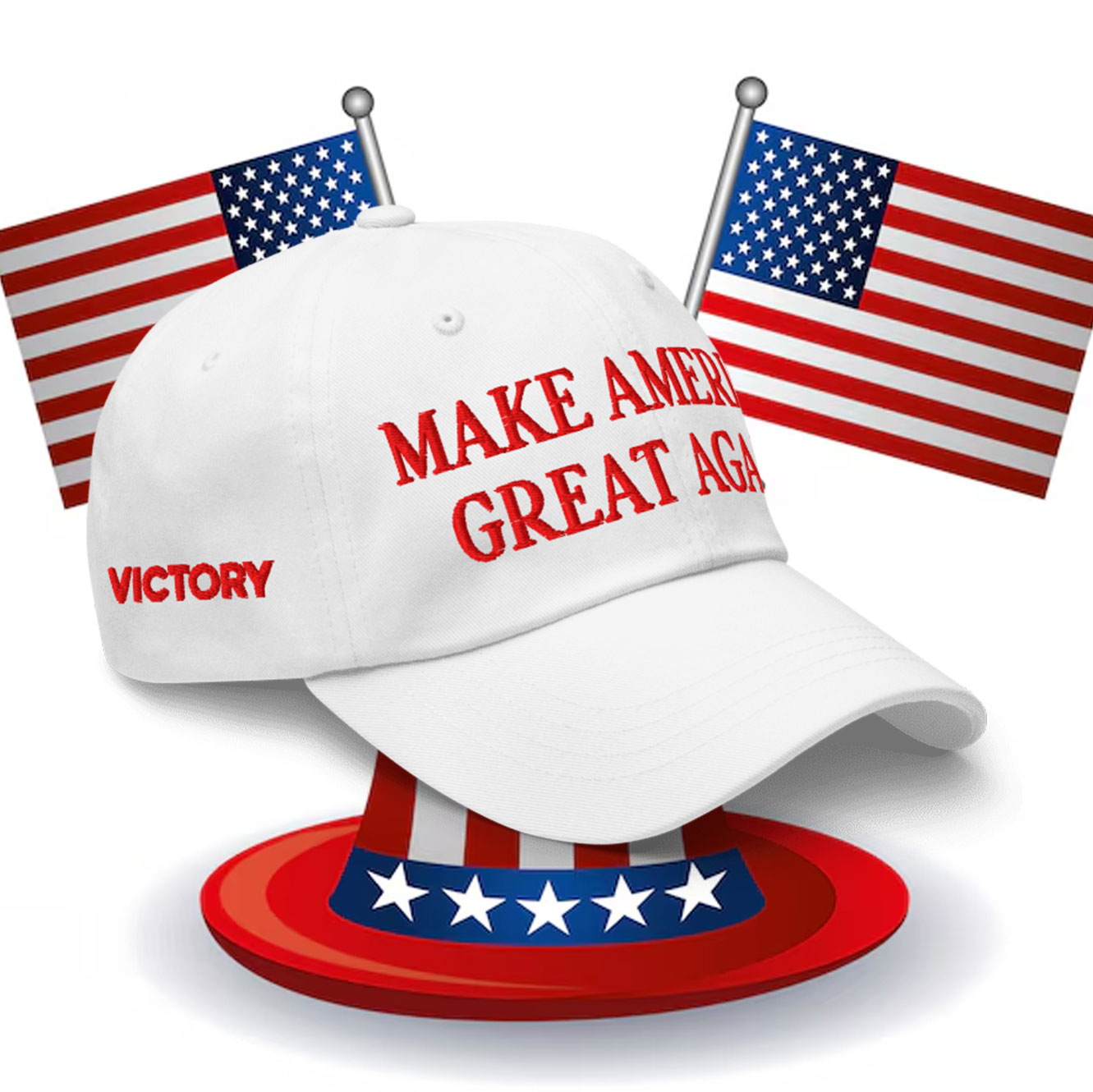 Trump Christmas MAGA Victory Hat