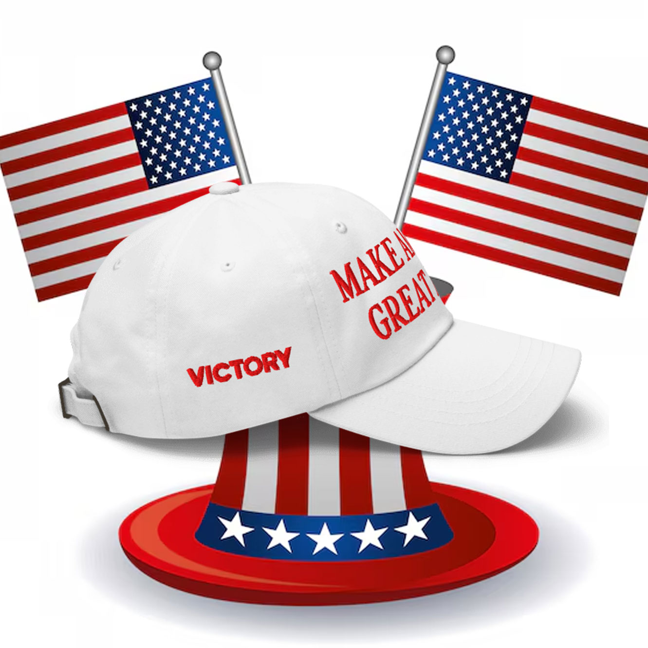 Trump Christmas MAGA Victory Hat