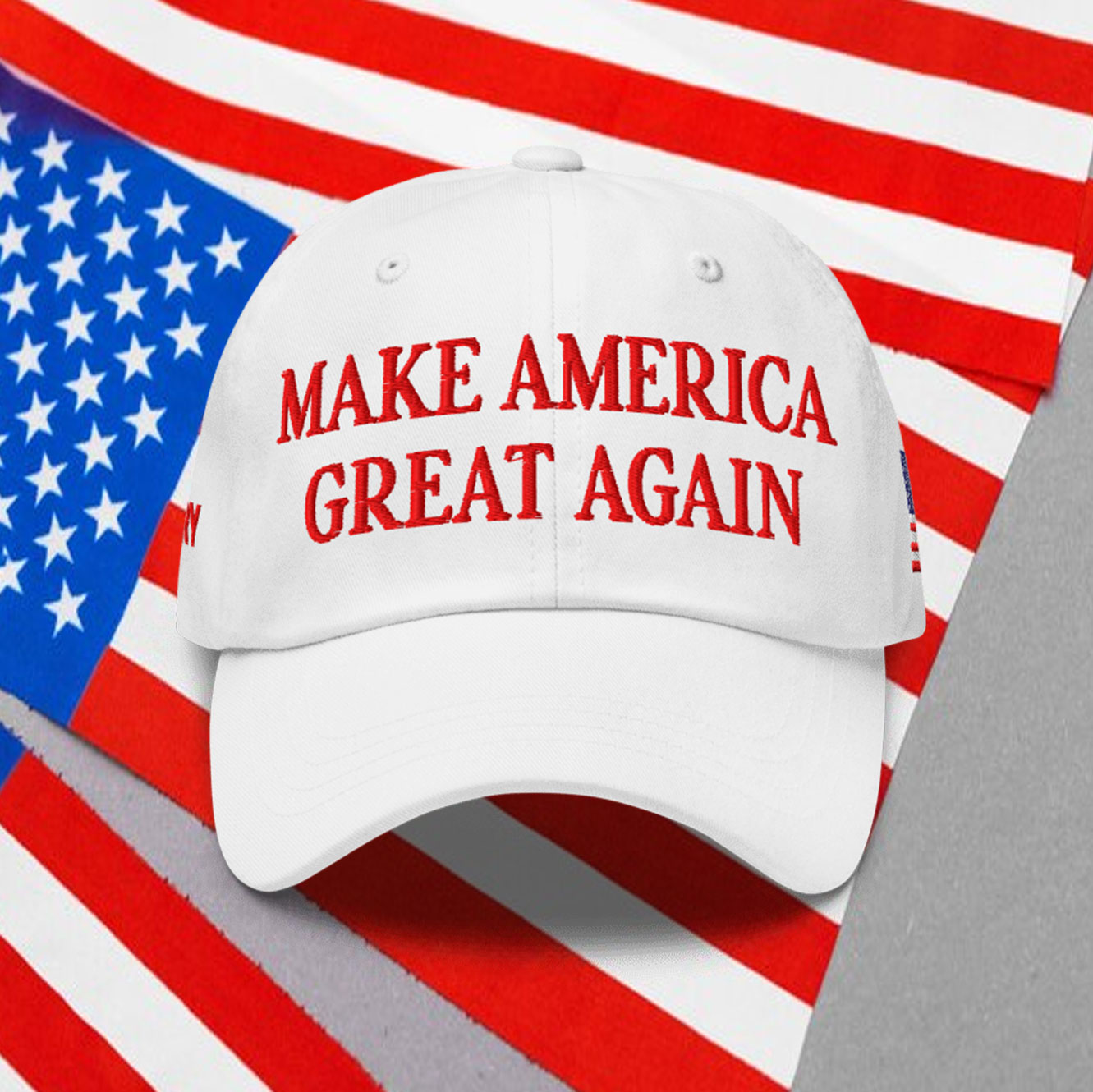 Trump Christmas Make America Great Dad Cap