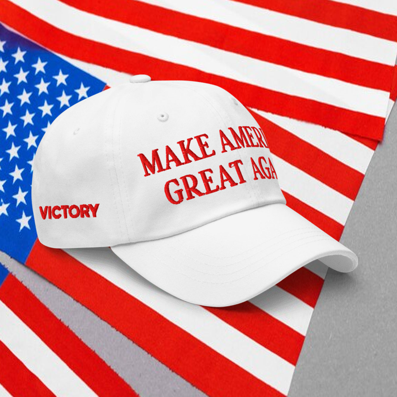 Trump Christmas Make America Great Dad Cap