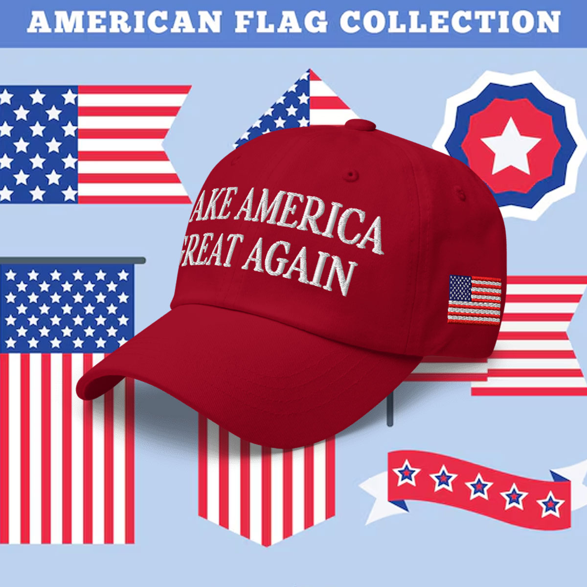 Trump Christmas Make Great Again Hat