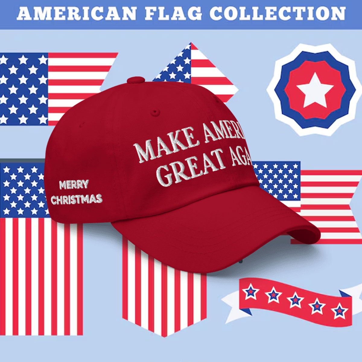 Trump Christmas Make Great Again Hat