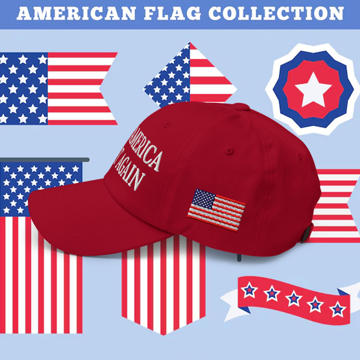 Trump Christmas Make Great Again Hat